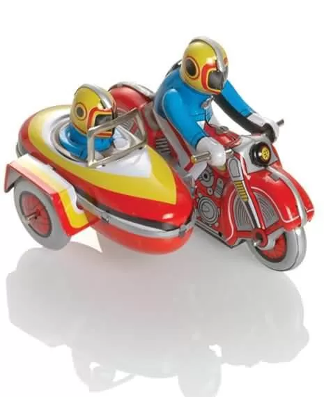 Booster modelček - Motor z prikolico kovinski