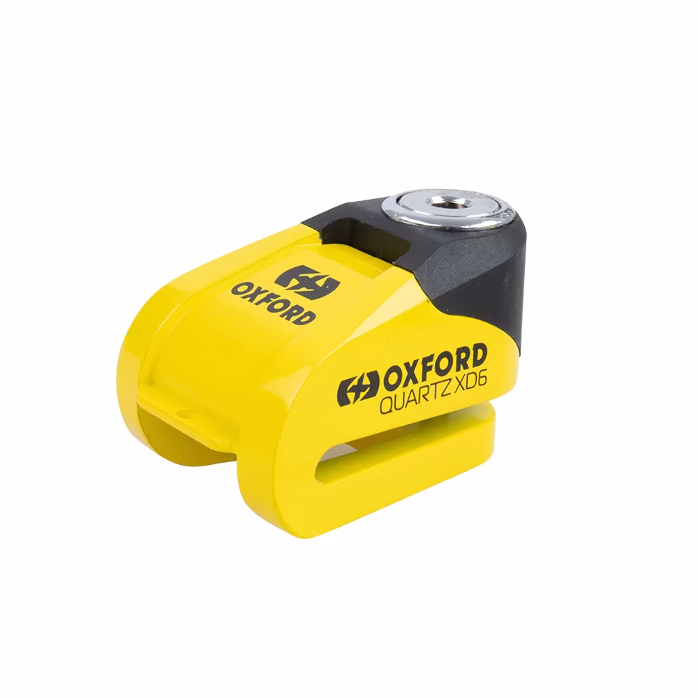 OXFORD disk lock zaklep z alarmom QUARTZ XD6 Rumena/Črna