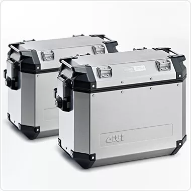 GIVI stranski kovčki OUTBACK 37L -par - ALLUMINIJ
