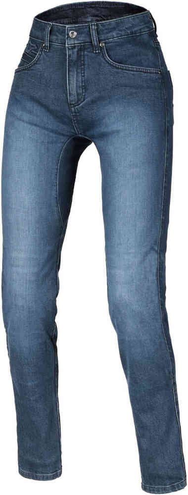 Macna ženske motoristične hlače BLOOM Jeans visok pas