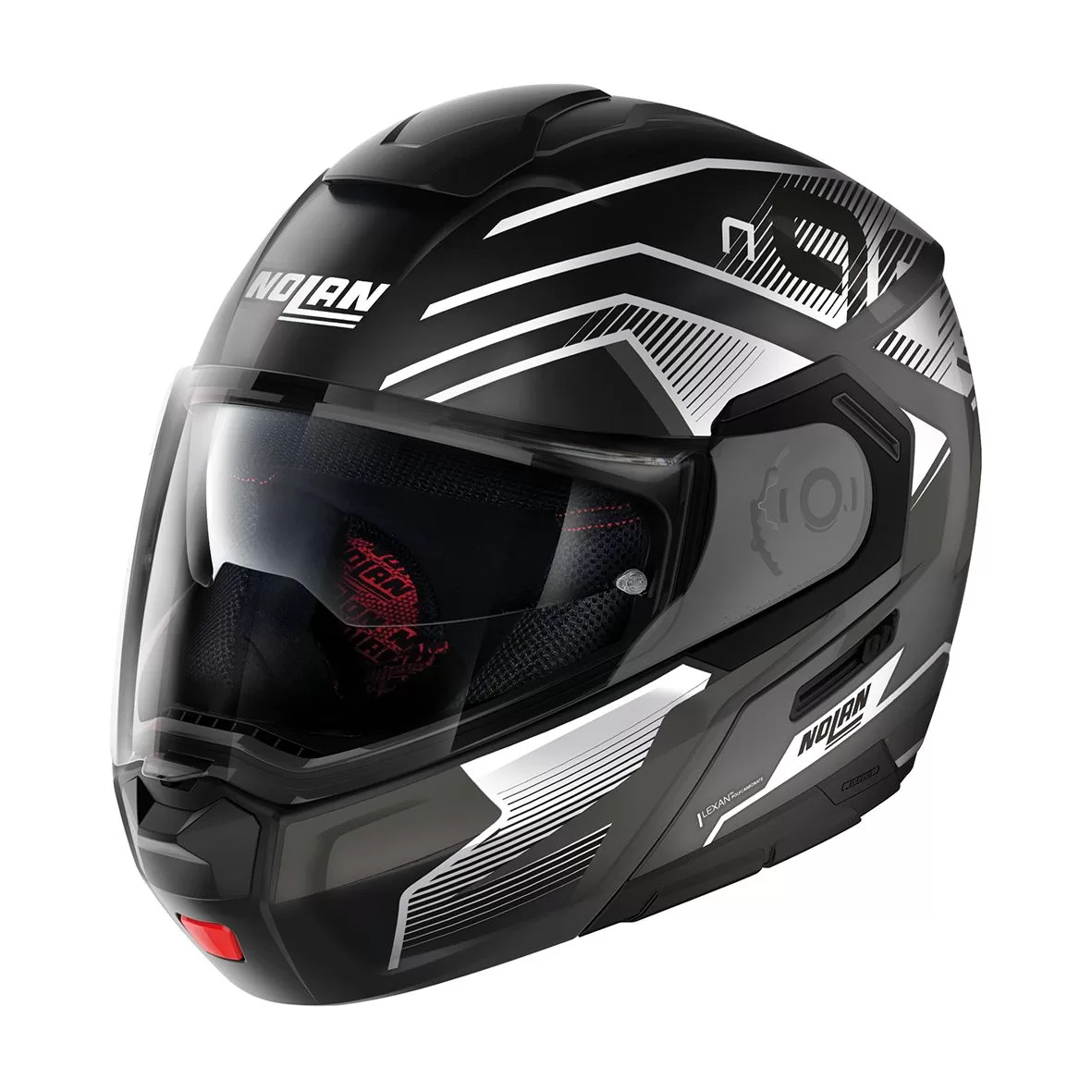 NOLAN preklopna motoristična čelada N90-3 Comeback 06 43 Črna Mat/Bela XL