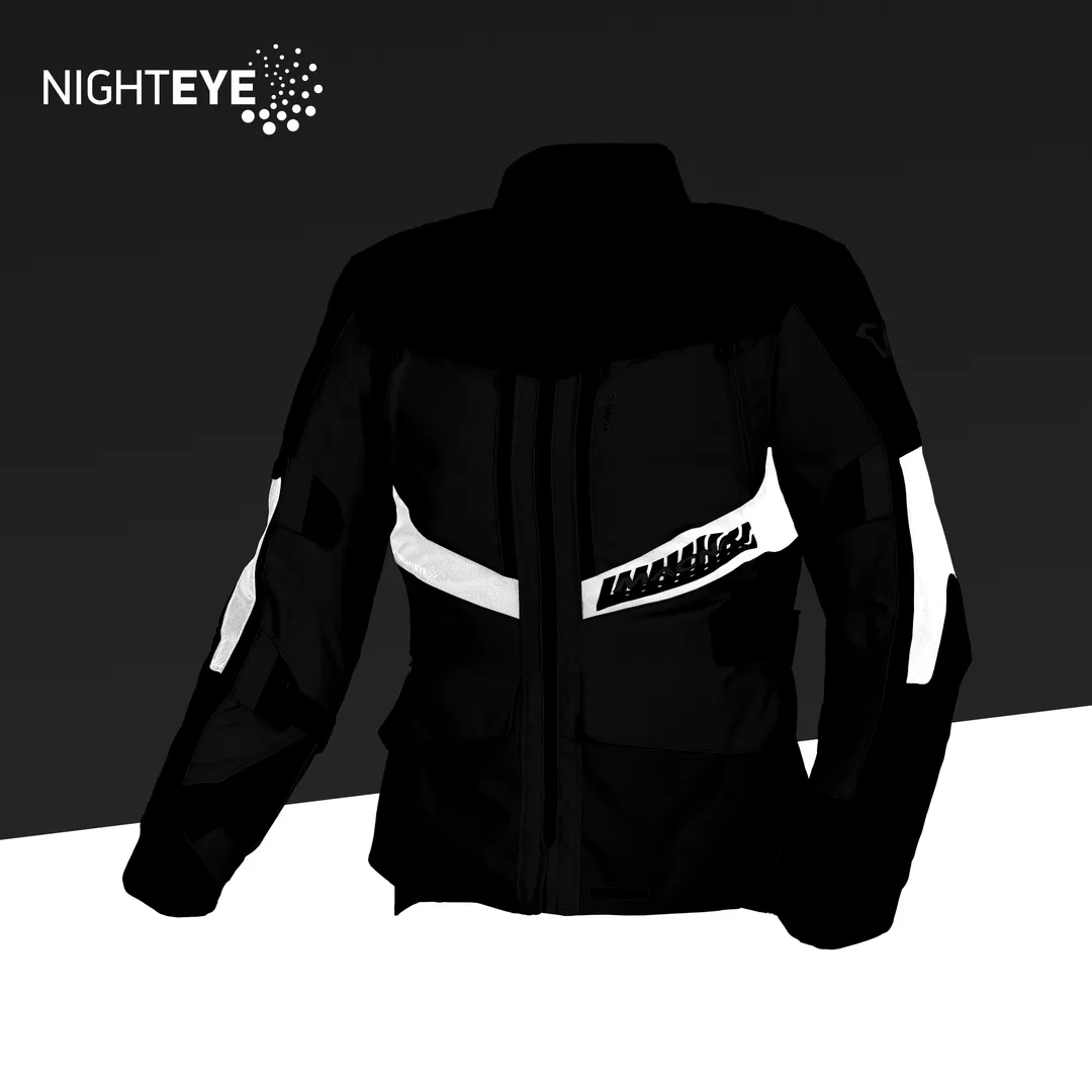 Macna ženska motoristična jakna DOMANE Raintex NightEye