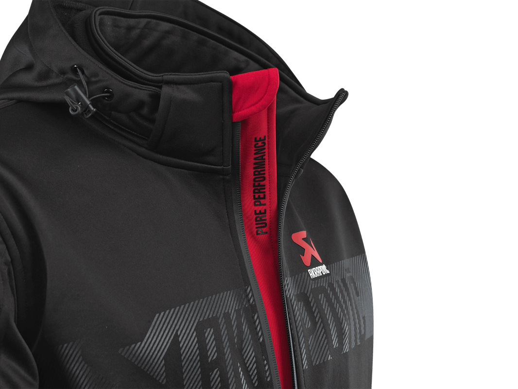 Akrapovič Softshell jakna CORPO s kapuco
