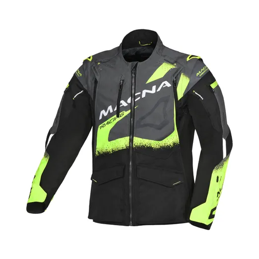 Macna m. motoristična jakna MX LANDMARK Offroad-Enduro Črna/Rumena XL