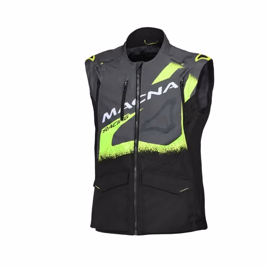 Macna m. motoristična jakna MX LANDMARK Offroad-Enduro Črna/Rumena XL