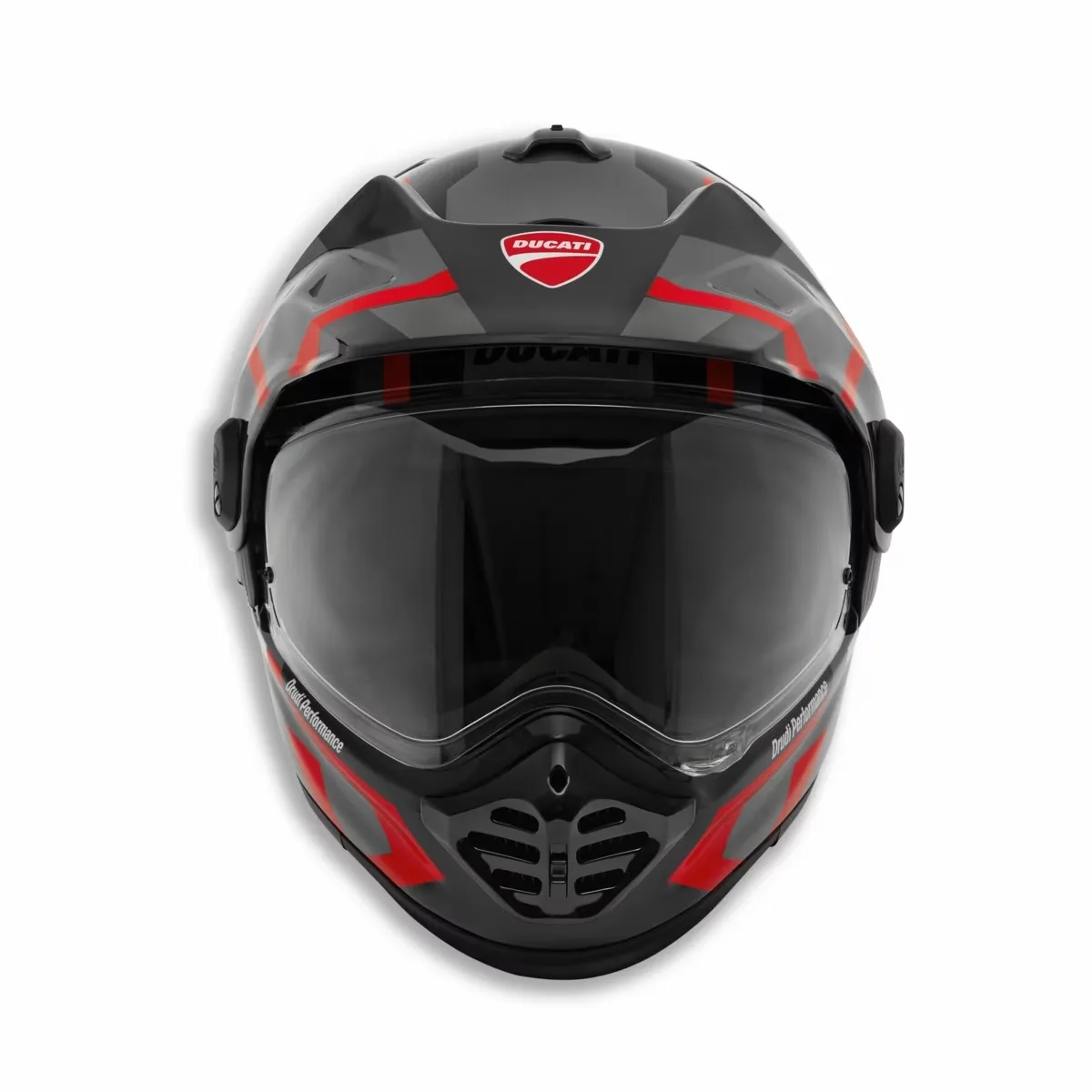 Ducati integralna motoristična čelada STRADA TOUR V5 ECE Črna/Siva/Rdeča M