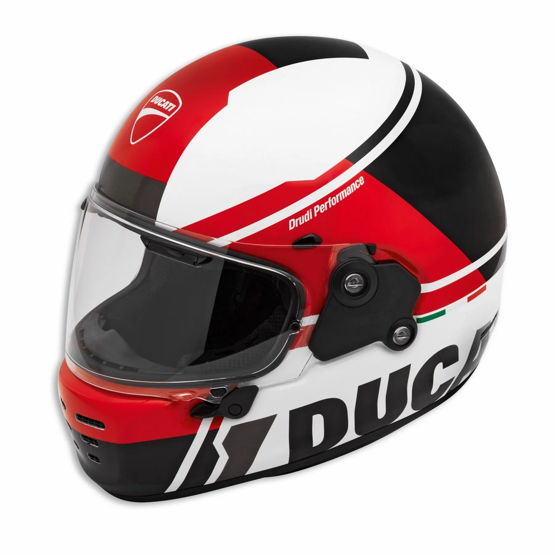 Ducati integralna motoristična čelada THEME V2 ECE Rdeča/Črna/Bela 2XL