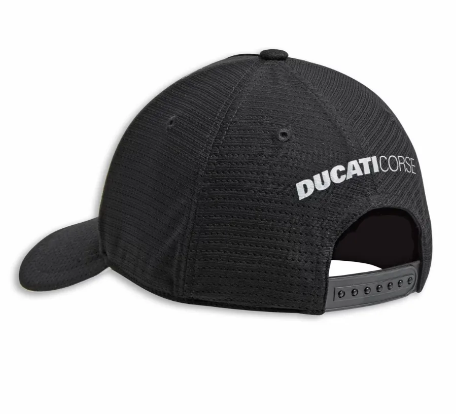 Ducati kapa CORSE FITNESS Črna/Siva/Rdeča
