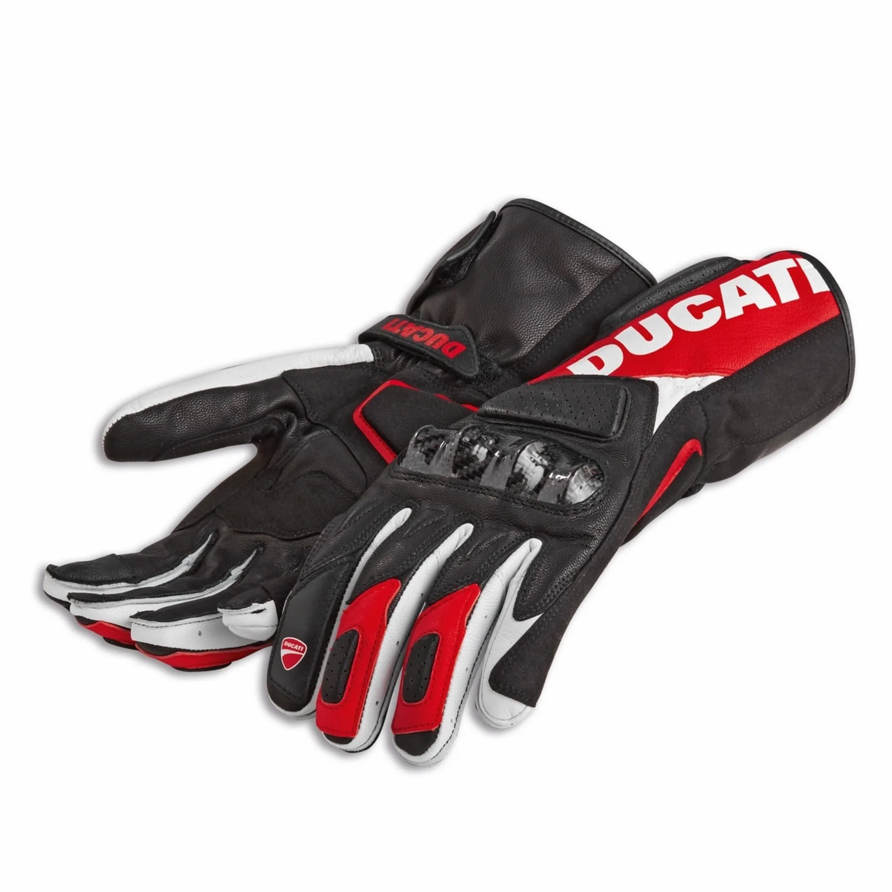 Ducati m. motoristične rokavice PERFORMANCE C4 Črna/Rdeča/Bela 3XL