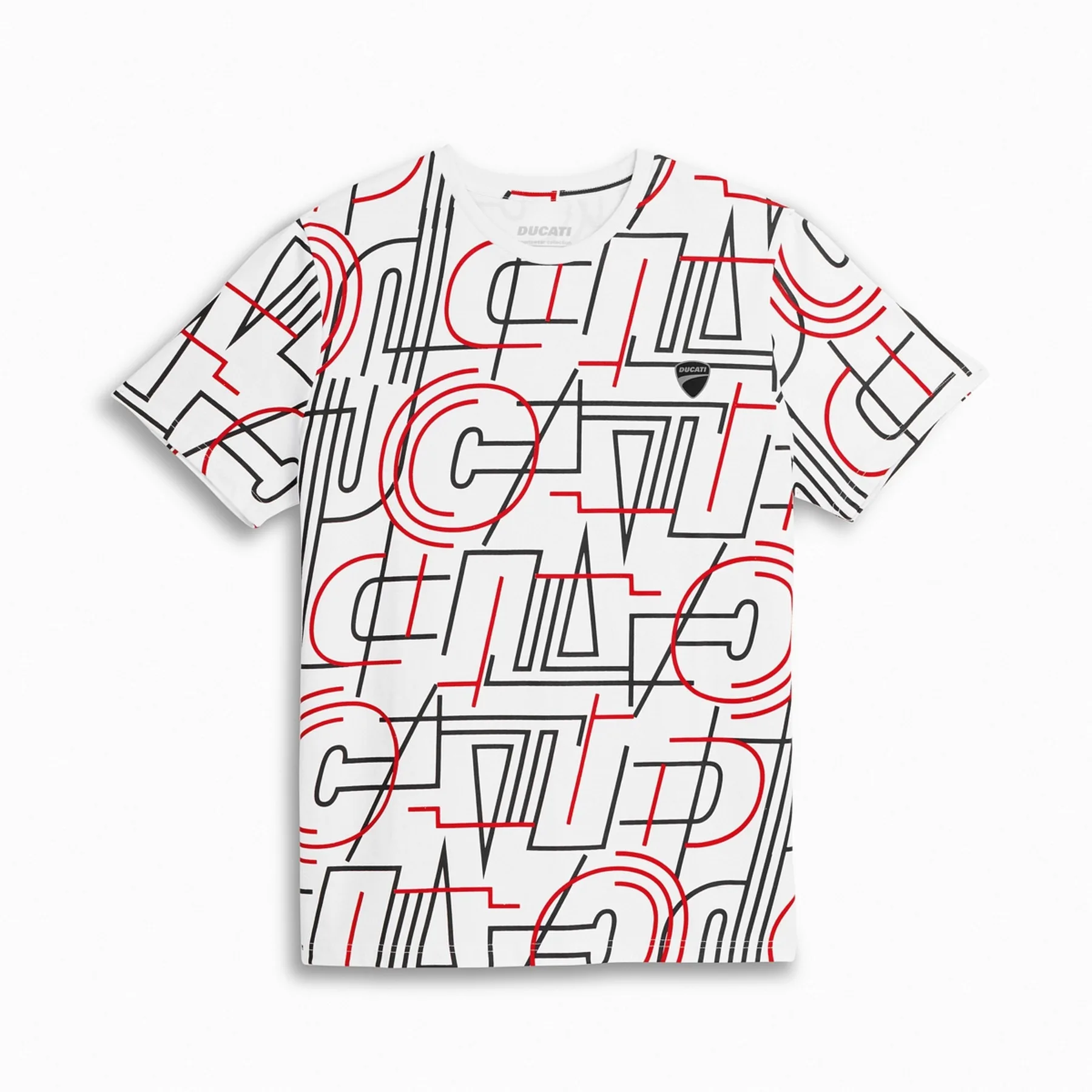 Ducati m. T-shirt SKYLINE Bela 3XL