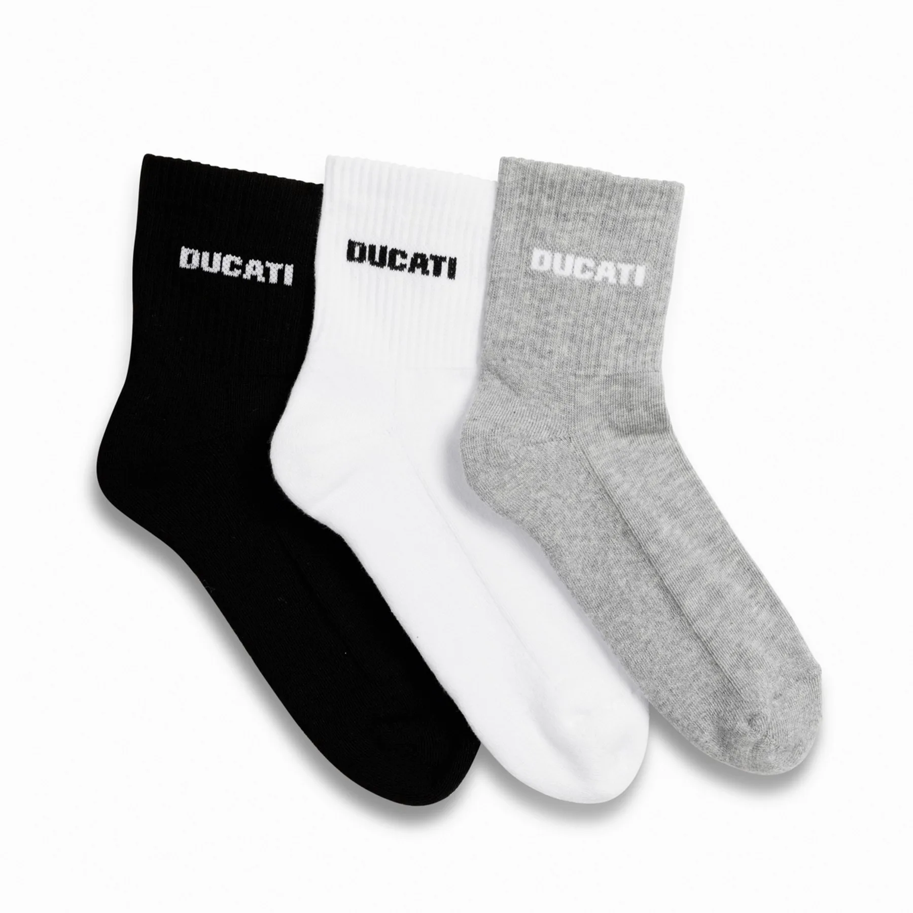 Ducati nogavice Corse FITNESS short SET 3/1 Črna/Siva/Bela 43-46