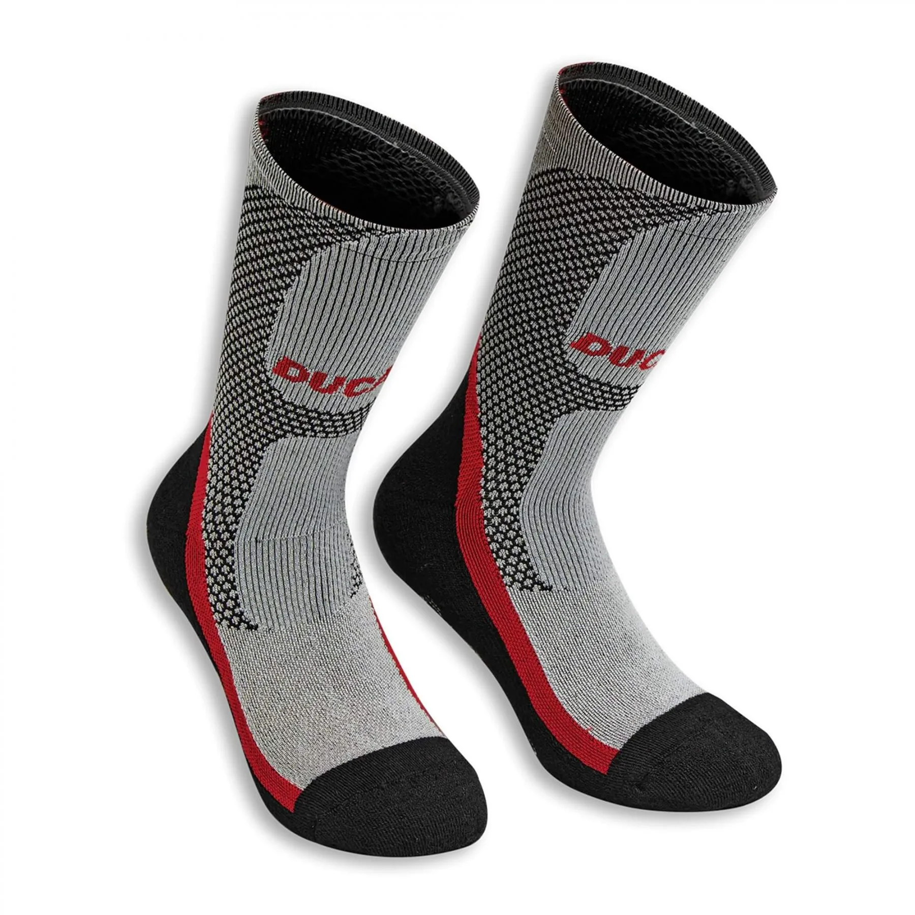 Ducati nogavice TECH COOL DOWN V2 short Črna/Siva/Rdeča 43-46