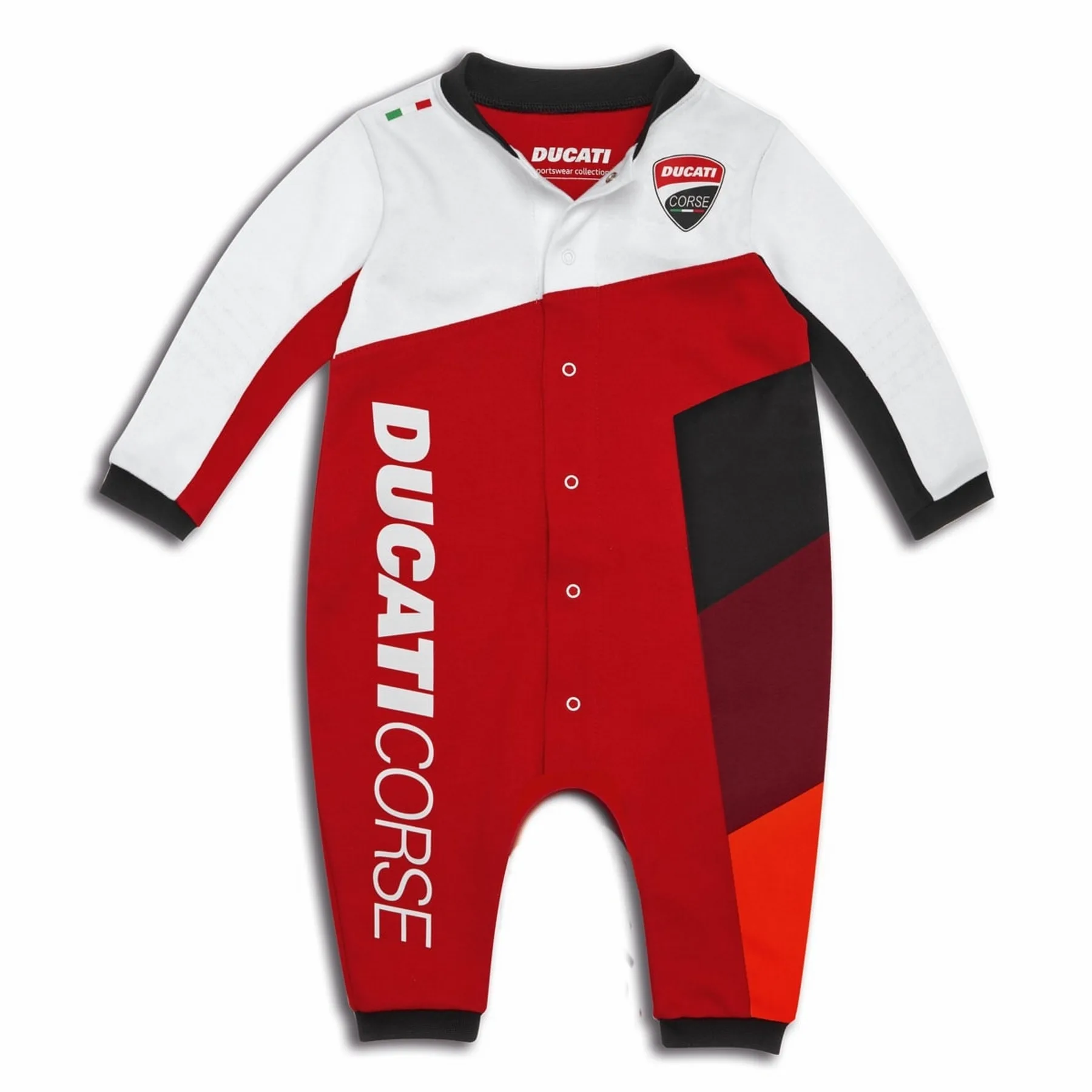 Ducati otroški pajac CORSE Siva/Rdeča/Bela 18M