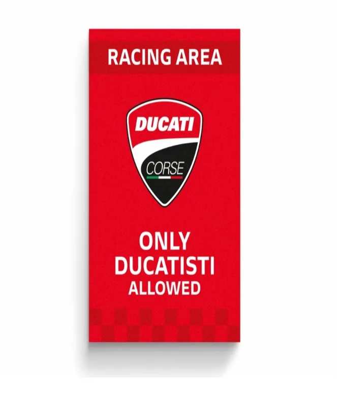 Ducati parkirni znak CORSE RACING z magnetom Rdeča