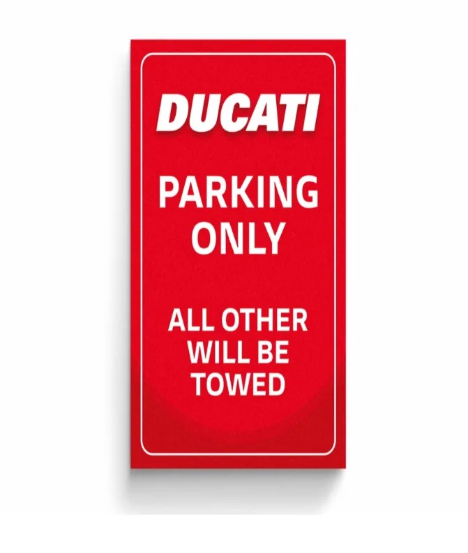 Ducati parkirni znak PARKING z magnetom Rdeča