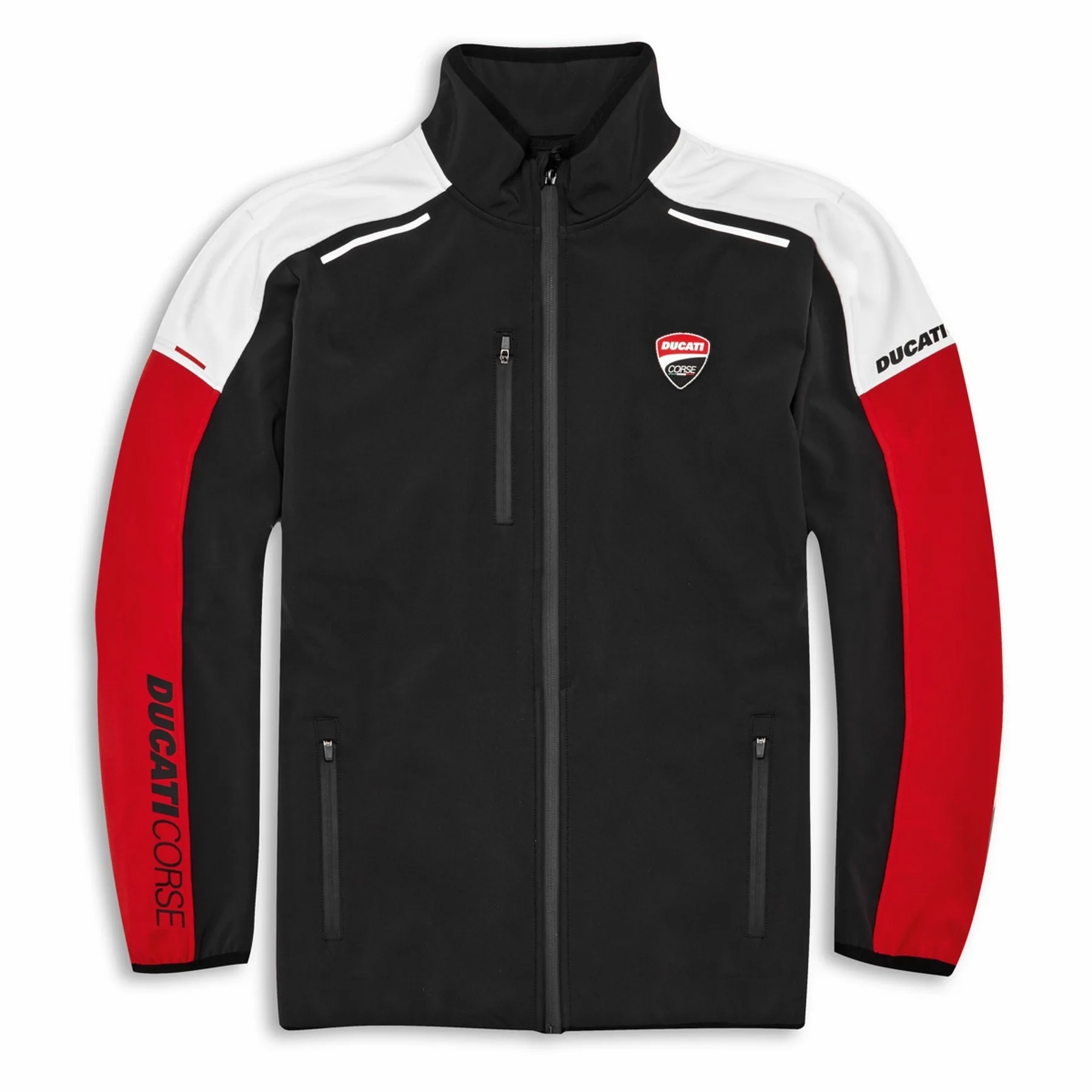 Ducati ž. jakna WINDPROOF CORSE SPORT Soft-shell Črna/Rdeča/Bela S