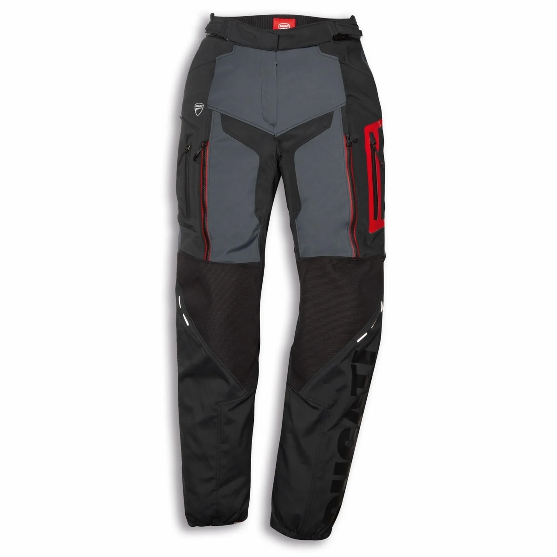 Ducati ž. motoristične hlače STRADA C5 Tex Črna/Siva/Rdeča 46