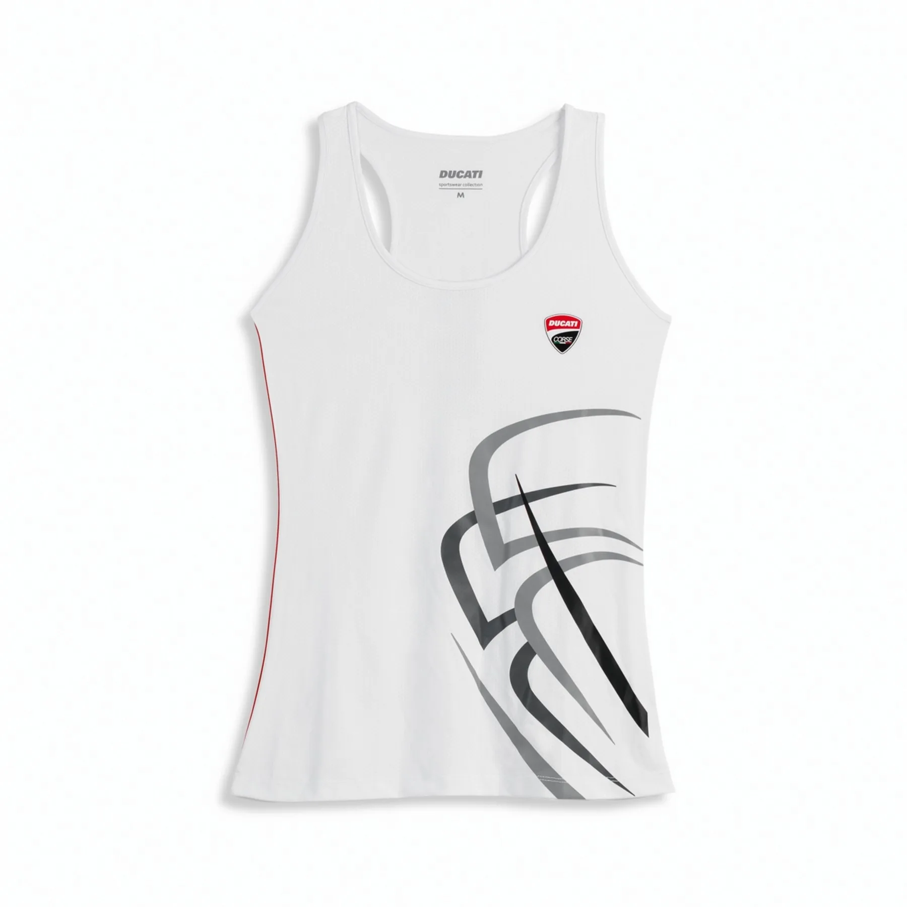 Ducati ž. TANK-top FITNESS Bela S
