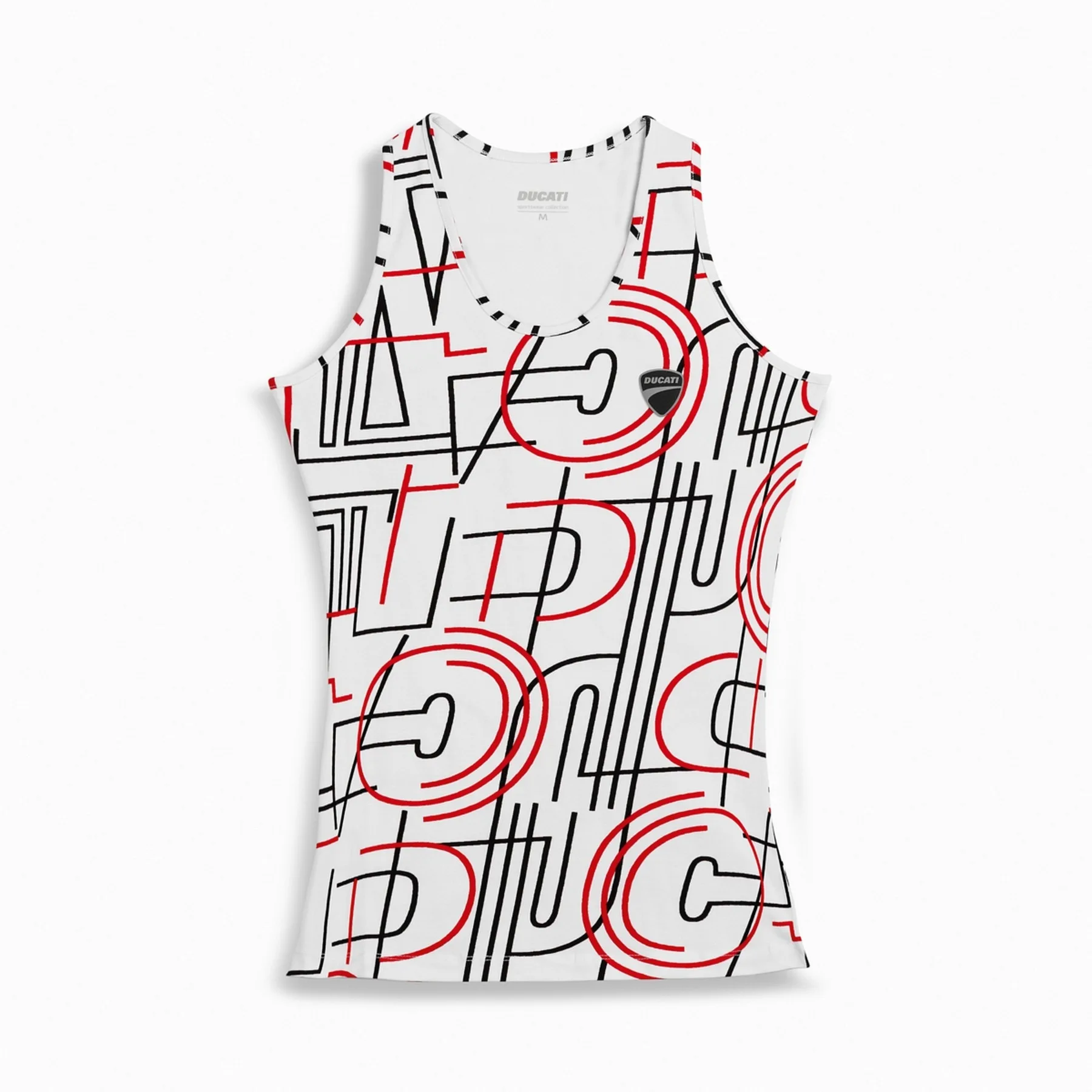 Ducati ž. TANK-top SKYLINE Bela L