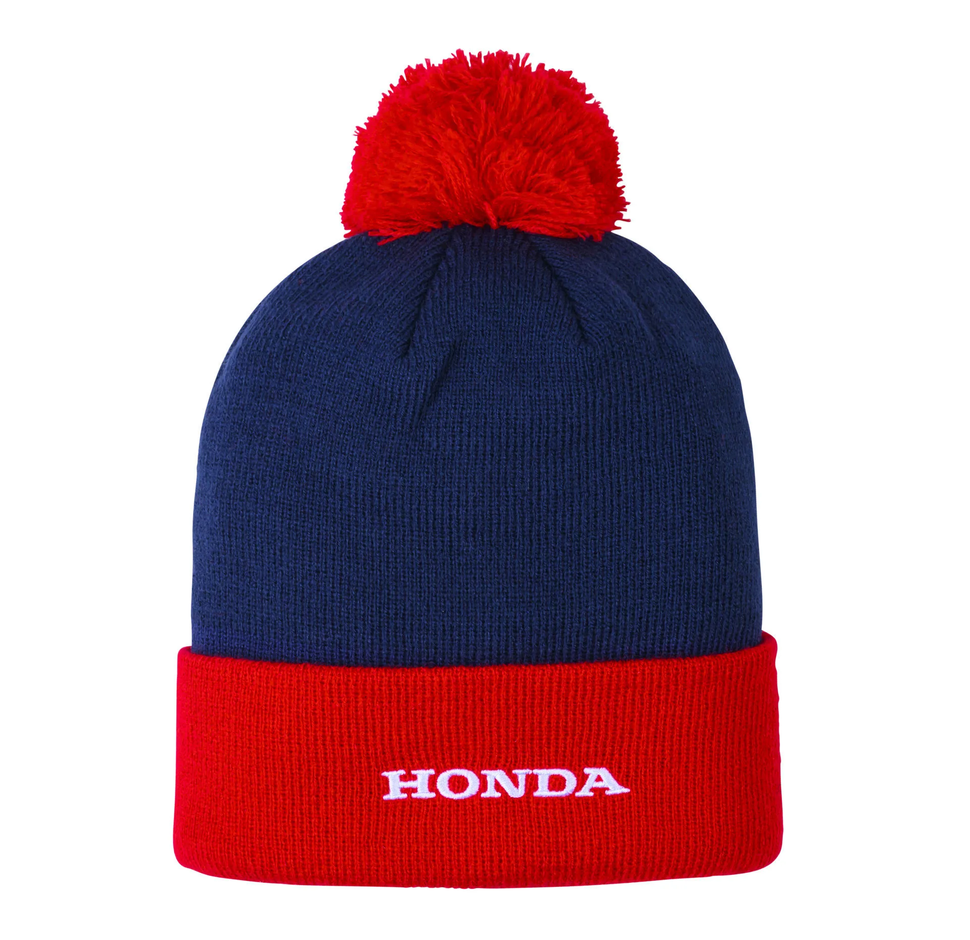 Honda Kenny otroška kapa RACING beanie volnena s cofom Modra/Rdeča