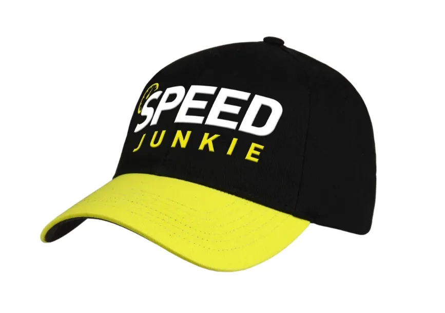 Macna kapa s šiltom SPEED JUNKIE Črna/Rumena