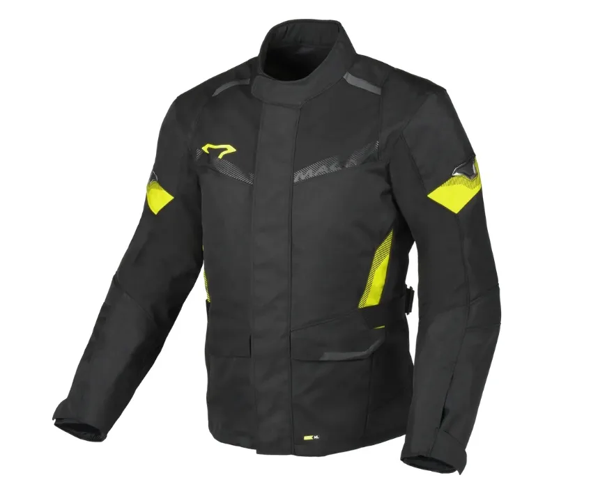 Macna m. motoristična jakna VAULTURE Raintex Črna/Rumena L