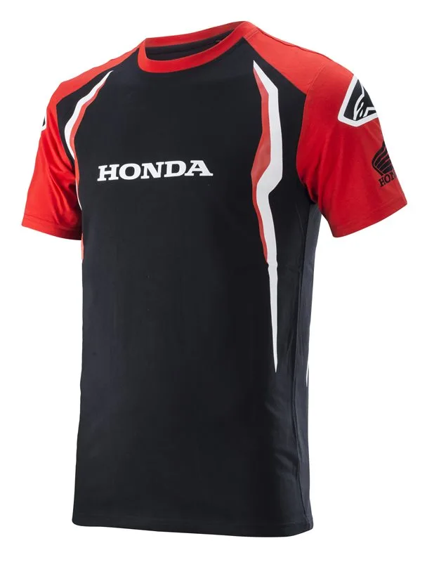 Alpinestars m. majica T-Shirt HONDA Črna/Rdeča/Bela S