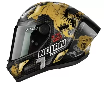 NOLAN čelada X804 RS Ultra carbon REPLICA 25 C.Checa Gold