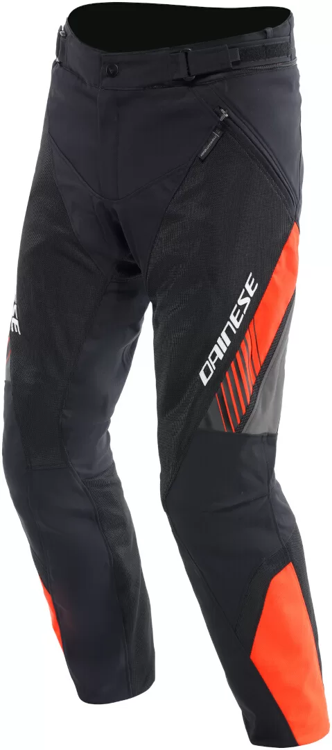 Dainese m. motoristične hlače DRAKE2 Air D-Dry Črna/Rdeča Fluo 52