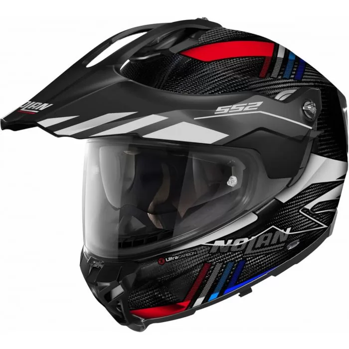 NOLAN crossover motoristična čelada X552 Ultra Carbon WINGSUIT 28 Carbon/Rdeča/Bela/Modra XL