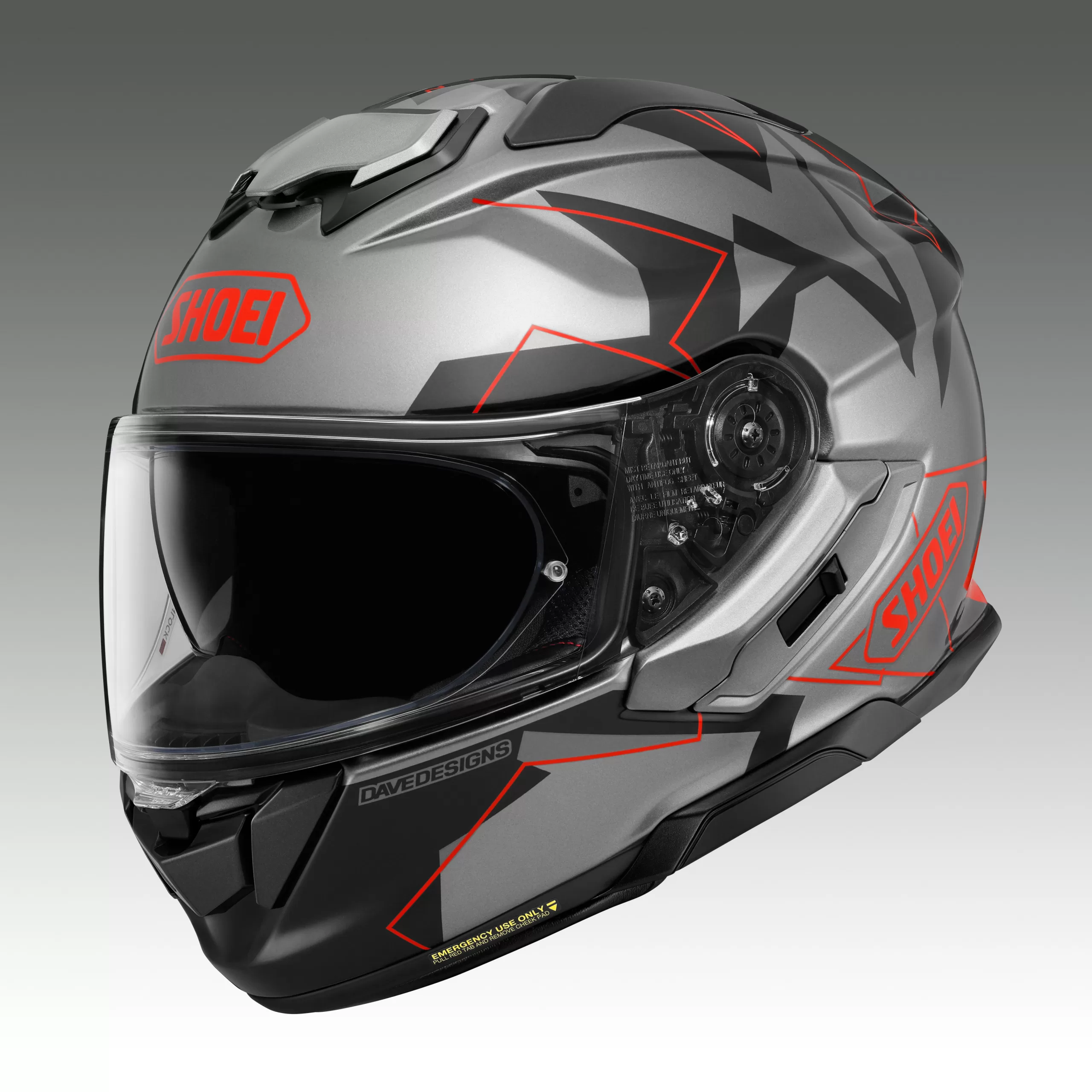 SHOEI integralna motoristična čelada GT-AIR 3 MM93 Coll.Grip TC-1 Siva Mat/Črna/Rdeča 2XL
