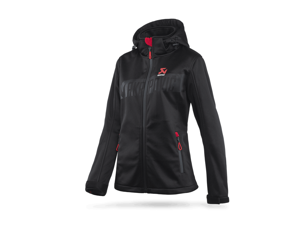 Akrapovič ž. Softshell jakna CORPO s kapuco Črna L