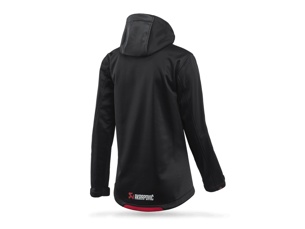 Akrapovič ž. Softshell jakna CORPO s kapuco Črna M