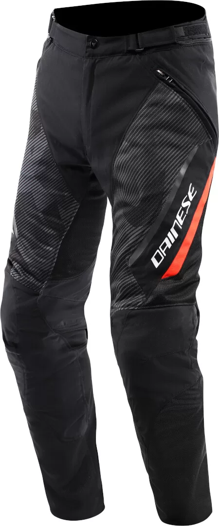 Dainese m. motoristične hlače DRAKE2 Super Air Tex Črna/Siva/Rdeča 58