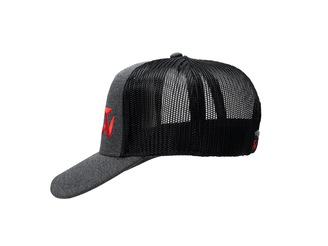 Akrapovič kapa TRUCKER logo Črna/Rdeča