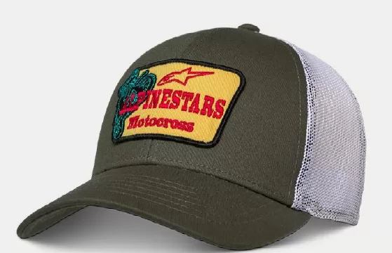 Alpinestars kapa HARDWARE TRUCKER Zelena/Bela
