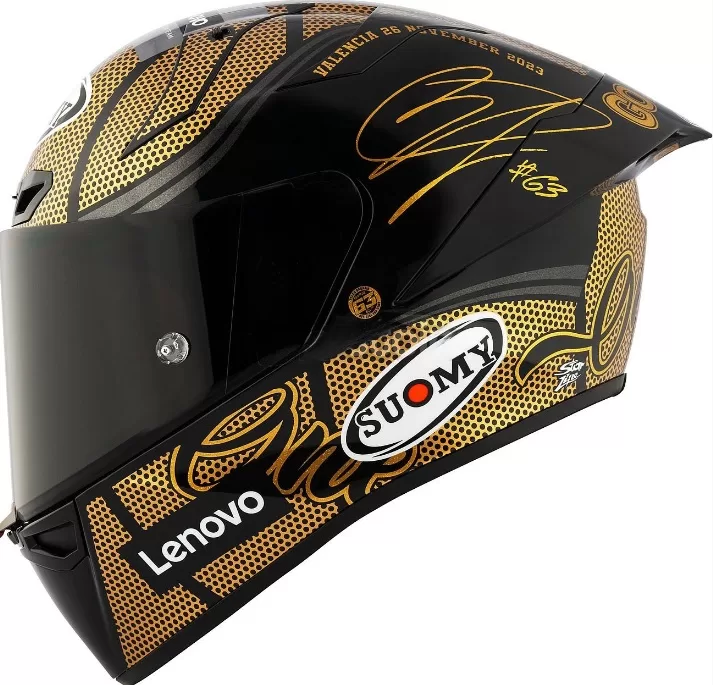 SUOMY integralna motoristična čelada S1-XR GP PECCO *63* MOTO GP CHAMPION 2023 Gold limited edition Zlata M