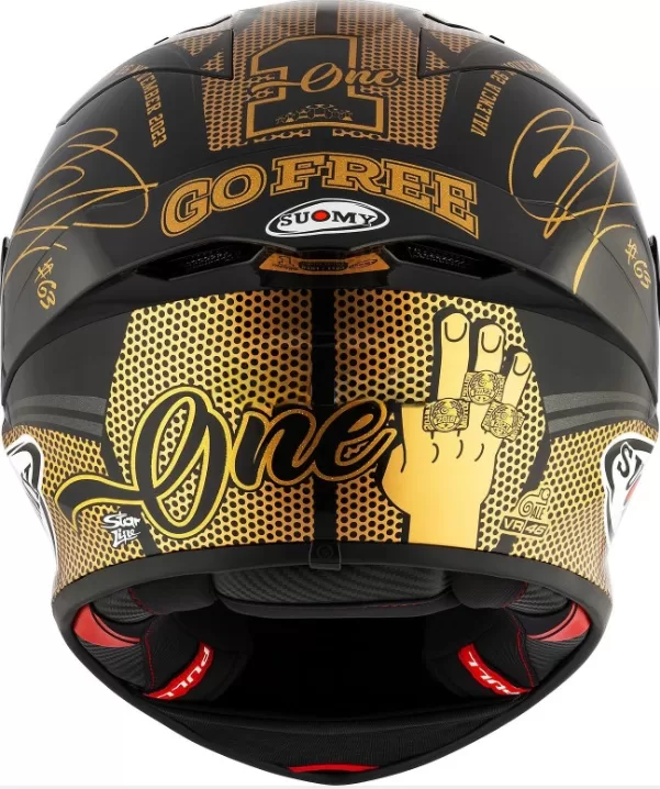 SUOMY integralna motoristična čelada S1-XR GP PECCO *63* MOTO GP CHAMPION 2023 Gold limited edition Zlata M