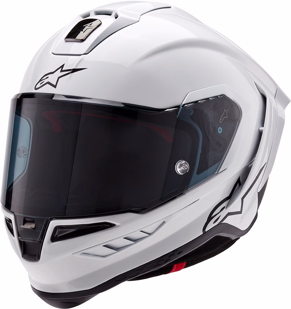 Alpinestars integralna motoristična čelada Supertech R10 SOLID Bela/Črna Mat M