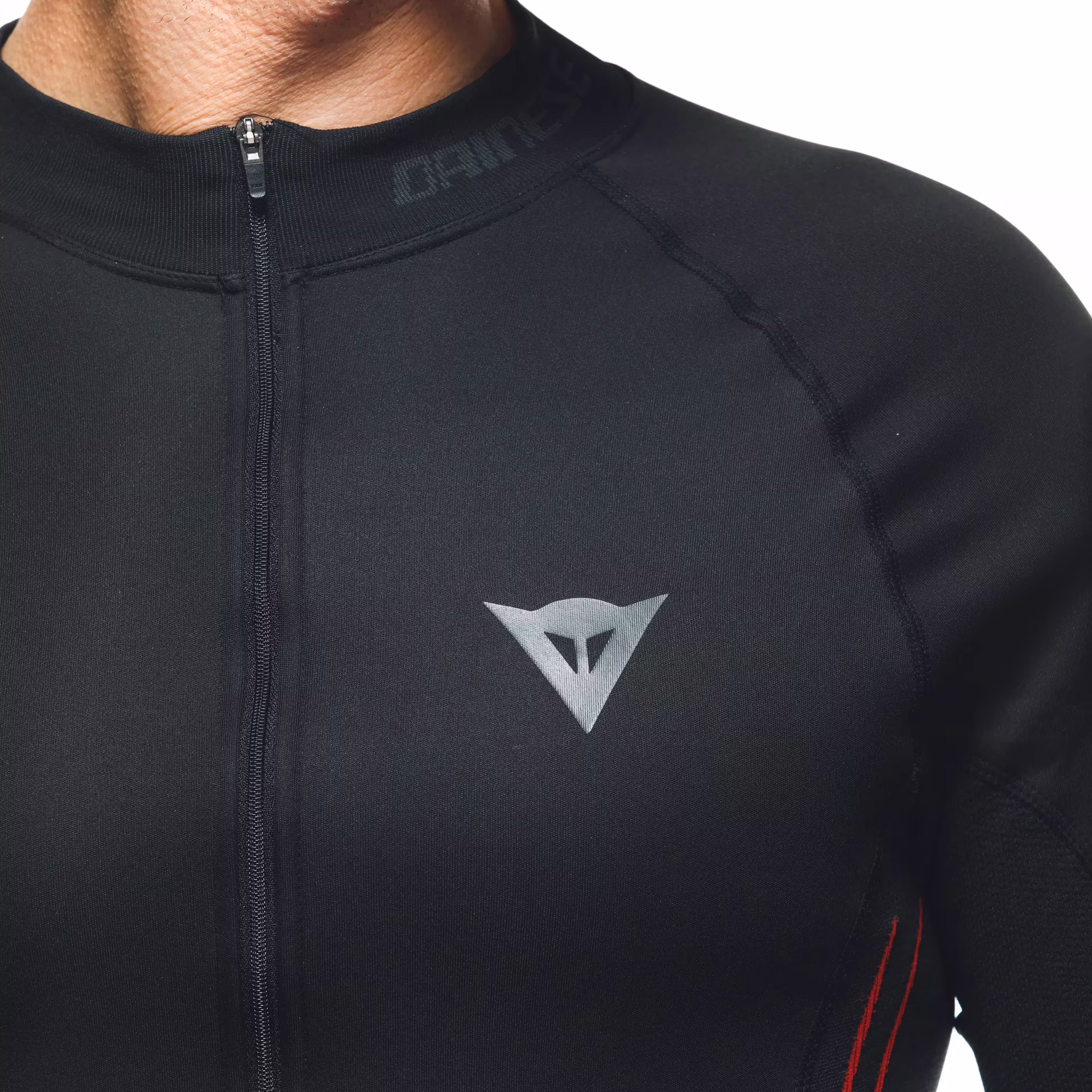 Dainese m. motoristično perilo majica NO WIND Windproof Črna/Rdeča L/XL