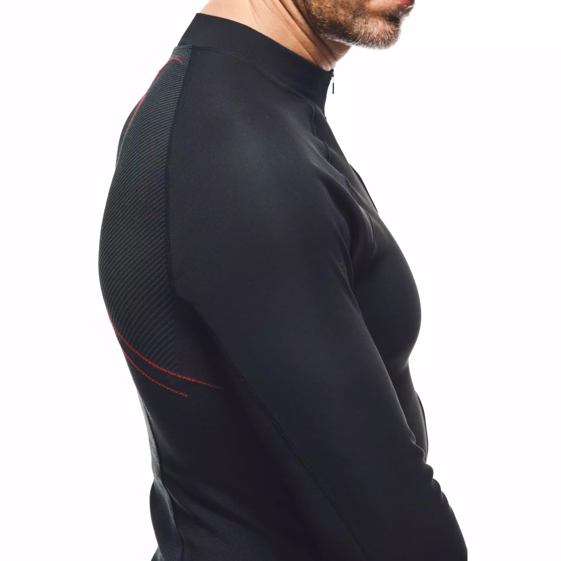 Dainese m. motoristično perilo majica NO WIND Windproof Črna/Rdeča L/XL