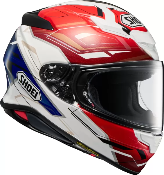 SHOEI integralna motoristična čelada NXR2 Capriccio TC-10 Črna/Bela/Rdeča/Modra XXS