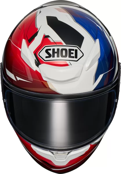 SHOEI integralna motoristična čelada NXR2 Capriccio TC-10 Črna/Bela/Rdeča/Modra XXS