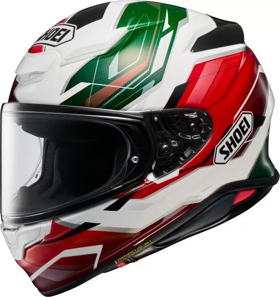 SHOEI integralna motoristična čelada NXR2 Capriccio TC-11 Črna/Bela/Rdeča/Zelena L
