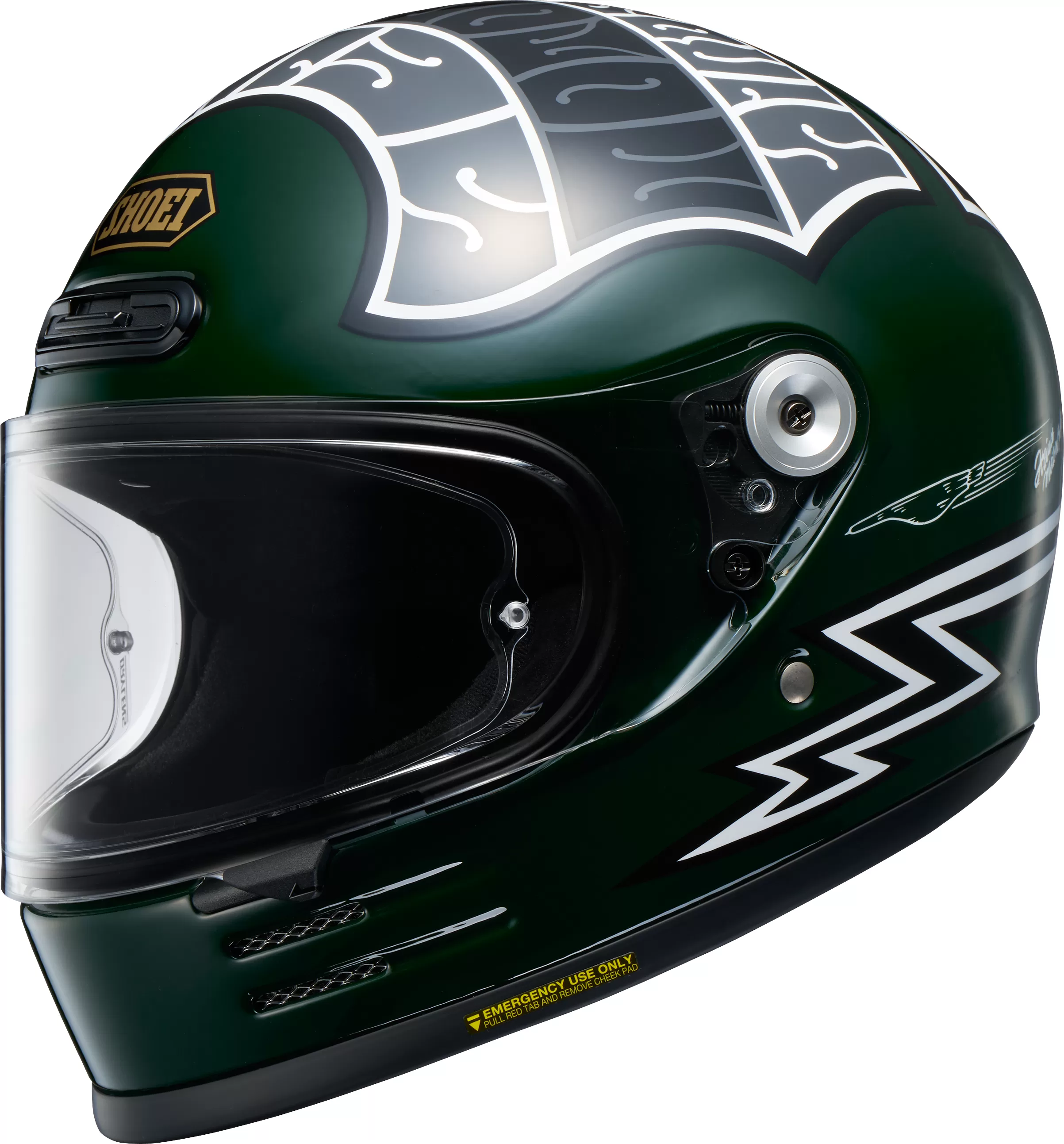 SHOEI integralna motoristična čelada GLAMSTER 06 Heiwa TC-4 Zelena/Siva/Bela L
