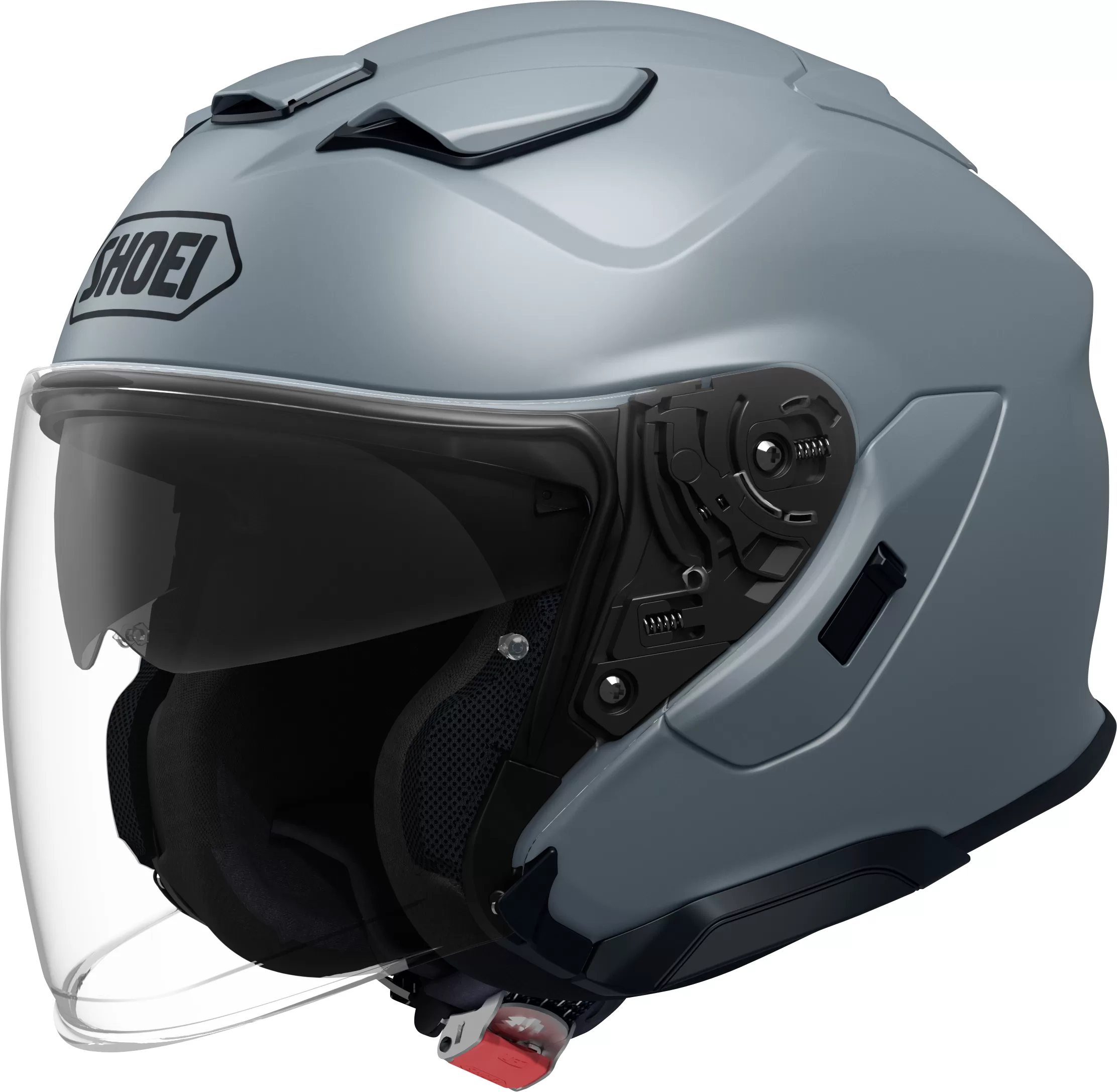 SHOEI jet motoristična čelada J-CRUISE 3 Basalt Grey Temno Siva Mat XS