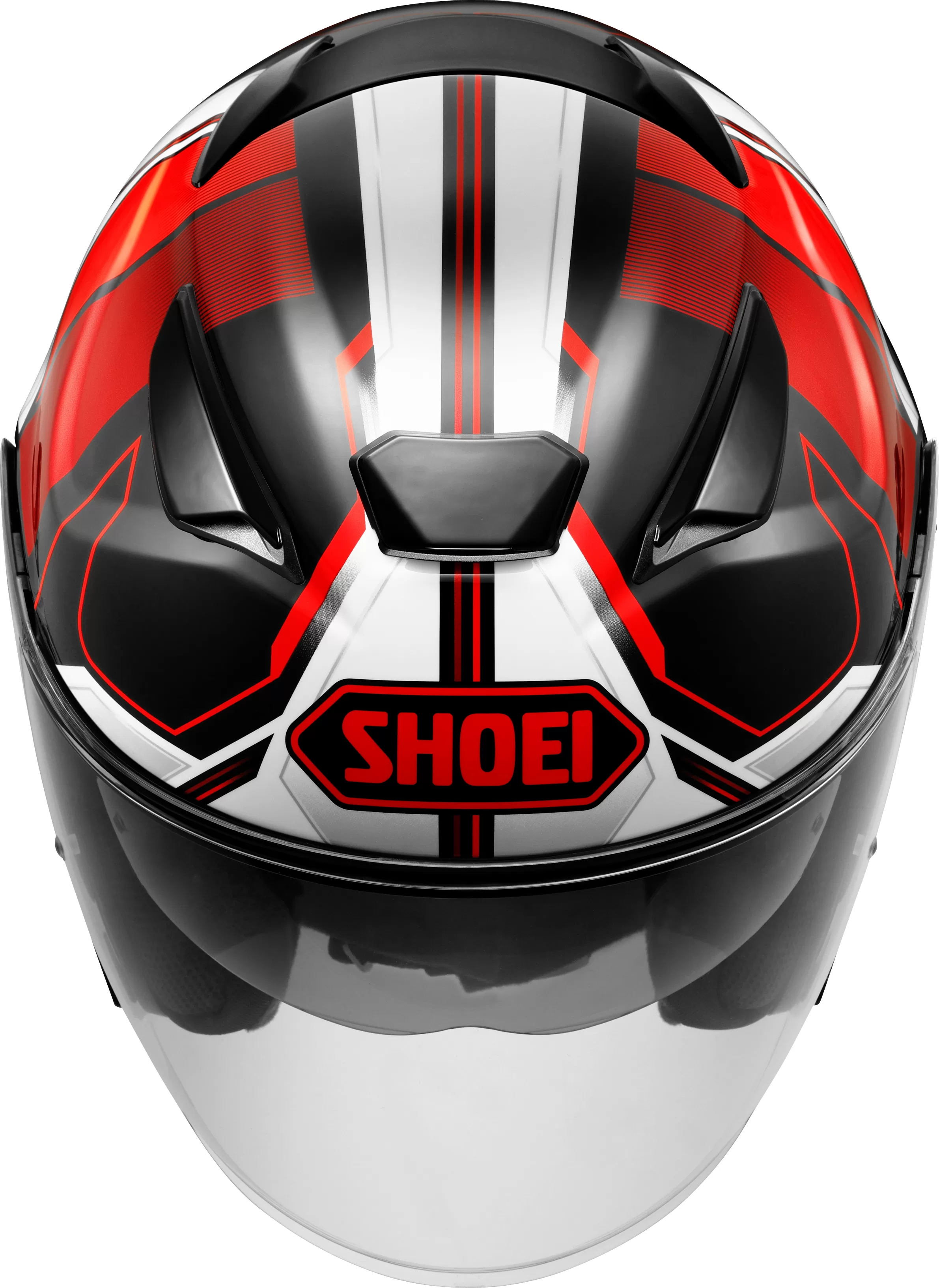 SHOEI jet motoristična čelada J-CRUISE 3 Whizzy TC-1 Črna/Rdeča/Bela XL