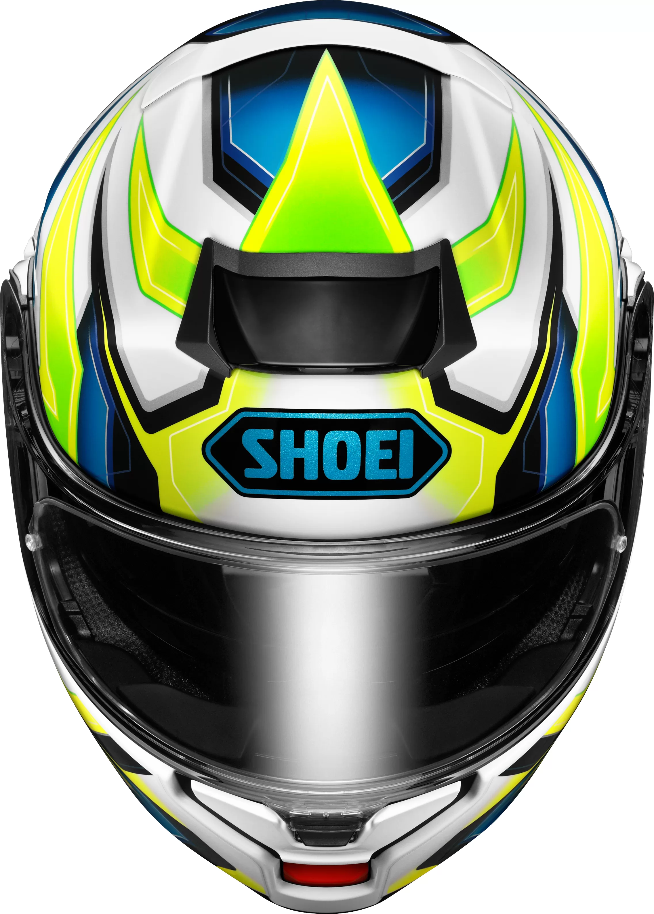 SHOEI preklopna motoristična čelada NEOTEC 3 Anthem TC-3 Bela/Modra/Rumena/Zelena 2XL