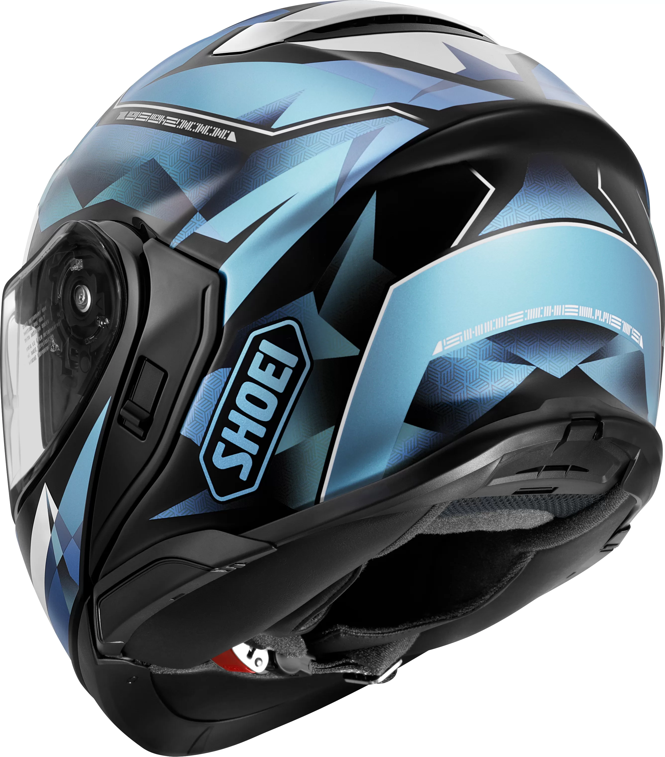 SHOEI preklopna motoristična čelada NEOTEC 3 Fragmets TC-2 Črna/Modra XS