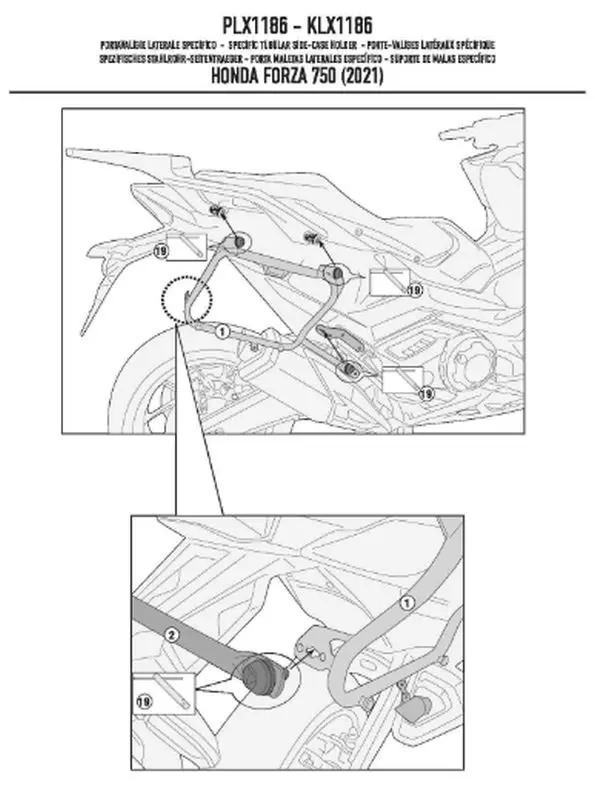 Kappa nosilec stranskih kovčkov NSS750 21-